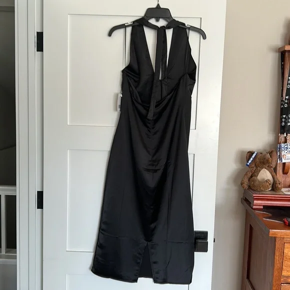 NWT ~ JASON WU BLACK MIDI COCKTAIL DRESS sz M - Picture 6 of 10